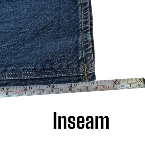 Old Navy Buttonfly High Rise Slouchy Straight leg denim jeans women’s 18 T - Picture 13 of 13